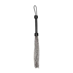 Shots Ouch! Pain – Metal Chain Flogger – Black