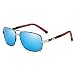Produktbild HONGYAN Männer Polarisierte Sonnenbrillen Metallrahmen Quadratische Treibende Sonnenbrille Männliche Uv400 Sonnenbrillenbeschichtungsschirme
