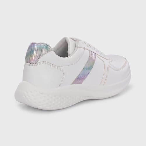 Image of Centrino Womens Casual Shoes | Colorblock Sneakers with Ultra Soft Cushion Lace-Up Shoes All-Day Comfort | Trendy & Lightweight Design | Low Top Flat Sole (7617)