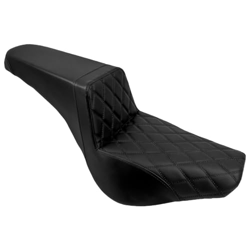 Coussin noir de passager et pilote moto de qualité supérieure pour Heritage Street Bob