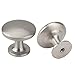 20 Stück Metall Küchenknöpfe Silber Möbelknöpfe Modern Türknopf Kabinett-Hardware-Knöpfe