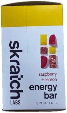 SKRATCH LABS Energy Bar | Raspberry + Lemon (12 pack) | Plant Based Healthy Snack | Low Sugar - 4g Protein | non-gmo, gluten free, soy free, vegan, kosher image 3 of 12 B07MWRK42Q