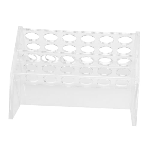SOLUSTRE Chemistry Lab Test Tube Rack Angled Tube Holder Multi-Function Storage
