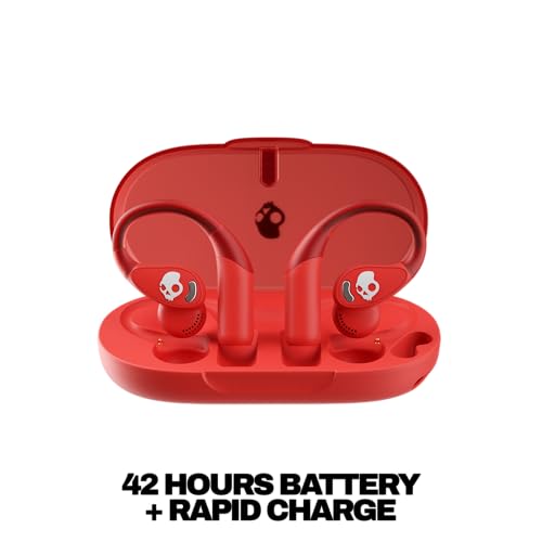Image of Skullcandy Push 540 Open Wireless Open-Ear Bluetooth Earbuds, Headphones, Sweat and Water Resistant, 42 Hours Battery, Detachable Neckband, Secure Fit, Microphone for iPhone Android - Plasma