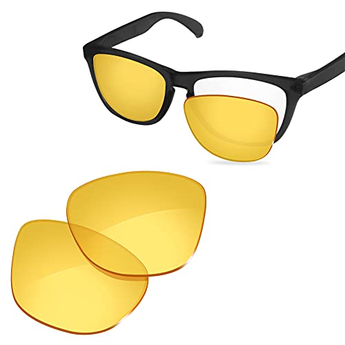 Image of 100% Precise-Fit Replacement Sunglass Lenses Compatible with Oakley Frogskins OO9013 55mm