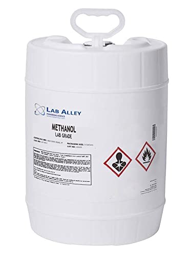 Metanol 99% grado de laboratorio, 5 galones