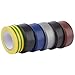 Price comparison product image Draper 90086 6-Pack Mixed Colour Isulation Tape to BS EN60454 (10 m x 19 mm)