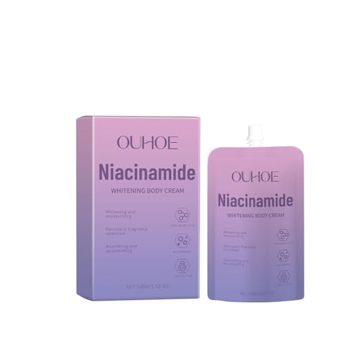 Niacinamide Whitening Body Cream, 100g，Deep nourishment,long-lasting moisture lock，Smooth and delicate, improve dullness