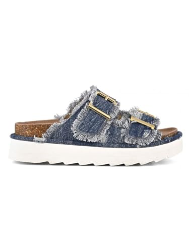 Colors of California Sandalias mujer HCSTORMY44 azul denim vintage platform PE24, turquesa, 37 EU