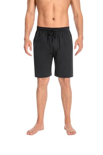 2Pack Men's Bottom Cotton Shorts Loungewear Pyjama Pants Nightwaer Trousers With Pockets,S-XXL.2