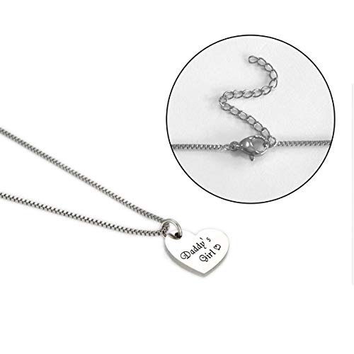 Nanafast Father Daughter Keychain Jewelry Matching Dad Keychain Daddy’s Girl Necklace Set Personalized Dad Gifts From Daughter For Father’s Day Birthday Christmas Dad #TOP4