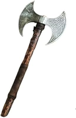 Viking store Handmade Carbon Steel Axe Medieval Warrior Double Headed Battle Axe Viking Axe Birthday Gift gransfors bruks Double bit Axe Hatchet Viking war Ship Alien Battle Axe
