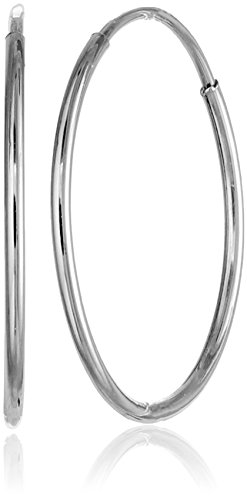 Amazon Collection 14k Gold Endless Hoop Earrings (0.6