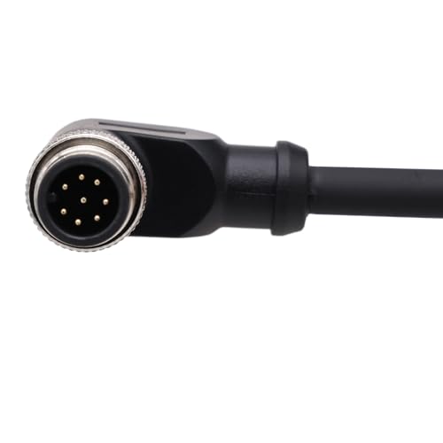 Cable M12 de 8 pines macho a cable volador acodado de 15m para sensor industrial 5
