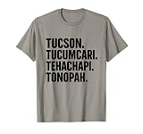 Tucson Tucumcari Tehachapi Tonapah Appalachian Backroads T-Shirt
