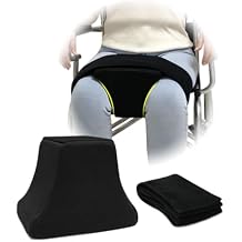 AOSSA Abduction Wedge, Knee Separator Pillow for Hip Replacement Surgery, Contoured Foam Orthopedic Knee Pillow with Strap, Leg Separator Small Pillow Between Knees for Sleeping, Sciatica Pain Relief