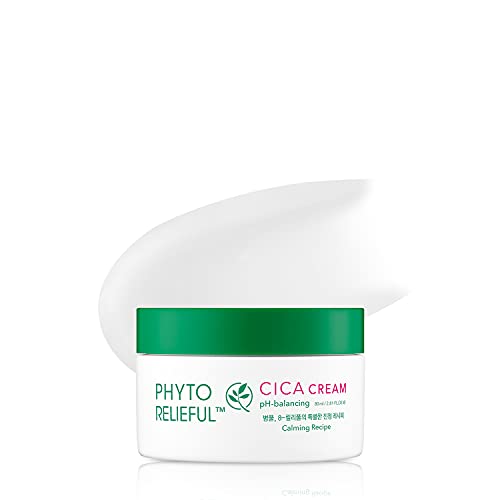 THANKYOU FARMER Phyto Relieful Cica Cream 2.81 Fl Oz (80ml) - Centella Asiatica for Soothing | Korean Skin Care | Face Moisturizer For Women | Mens Face Moisturizer | Moisturizer Face Cream