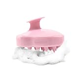 See You Always Hair Scalp Massager Shampoo Brush, Scalp Care Hair Wash Brush Silicone Comb - Pink