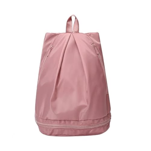 Sac à dos voyage sport étanche rose avec pochette durable basket-ball et football