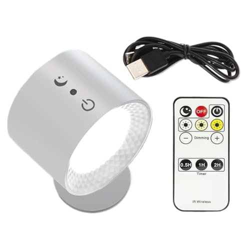 Aplique de pared magnético, aplique de pared con pilas, aplique magnético de pared que el mando a distancia - Apliques recargables, accesorios de iluminación de pared, 3 temperaturas de color