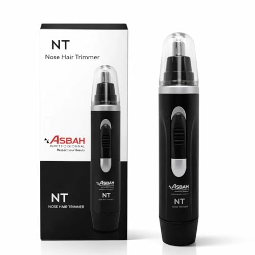 Image of Asbah Professional Nose Hair Trimmer For Men Women Cleaning Trimmer Waterproof of Clippers With Rotary Stainless Steel Hair Remover Nose, Battery Powered (Multicolor)