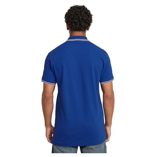 G-STAR Herren Dunda Slim Stripe Poloshirt, Blau (Pilot D17127-5864-1235), S – Ansicht 2