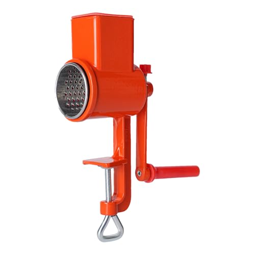 Herramienta de rallador de queso: trituradora de queso giratorio, molinillo manual de nuez | Chopper de comida de manivela de 9.45 pulgadas, cortador de vegetales de aleación de aluminio, dispositivo