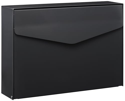 MEFA Letter 110610M - Buzón con Cerradura de Seguridad, tamaño 86 x 354 x 249 mm, Color Gris Antracita