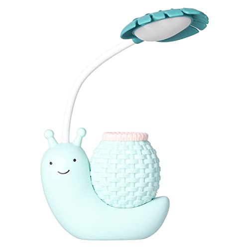 Lámpara de Escritorio LED con Soporte para Lápiz, Lámpara de Escritorio LED, Carga USB, Cuello de Cisne Flexible, Cubierta Portátil, Suave de Luz, con Batería Incorporada para - imagen 4