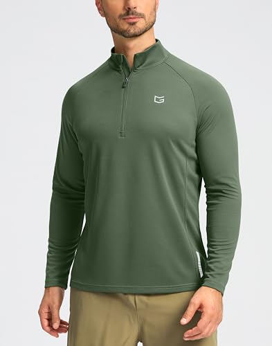 Image of G Gradual Men's Quarter Zip Pullover Running Athletic Shirts Long Sleeve