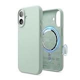 Immagine di elago Cover Magnetica in Silicone Liquido per iPhone 17 (6,3'') – Compatibile con MagSafe, Antiurto, Sottile, Finitura Soft-Touch (Verde Menta)