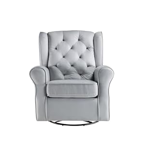 Swivelchairwithglidergrayfabricgrayswivelbarrelchairsolidwood Urban Country Home Decor Swivel chair with glider gray fabric gray swivel barrel chair solid wood urban country home decor