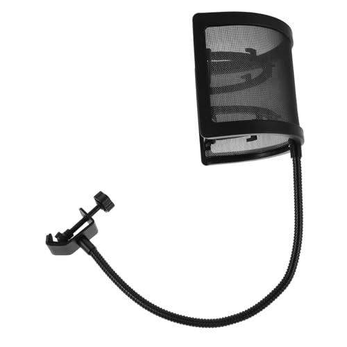 Mobestech Filtro Anti-pop per Microfono in Metallo Schermo Protettivo Rete per Microfono Condensatore Filtro Anti-pop U per Registrazione Vocale e Streaming