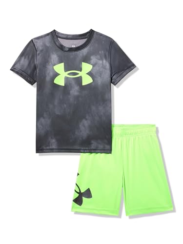 Image of Under Armour Boys' 2-piece Short Sleeve Graphic T-Shirt and Shorts Set, Lightweight & Breathable