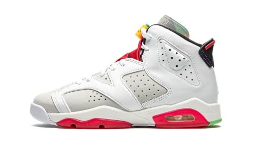 Neutral Grey / Black / White / True Red Nike Grade School Air Jordan 6 Retro