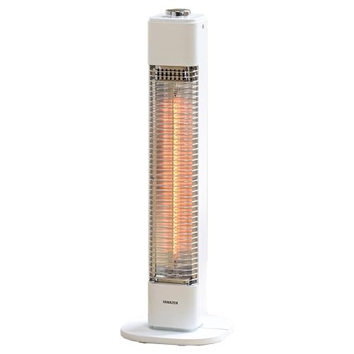 [山善] カーボンヒーター 500W 遠赤外線 スリム 小型 コンパクト...