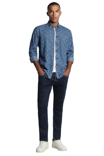 Image of Peter England Men's Solid Slim Fit Shirt