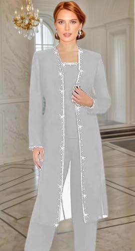 Elegant Burgundy Pantsuit for Grandmother of the Bride - Image 2