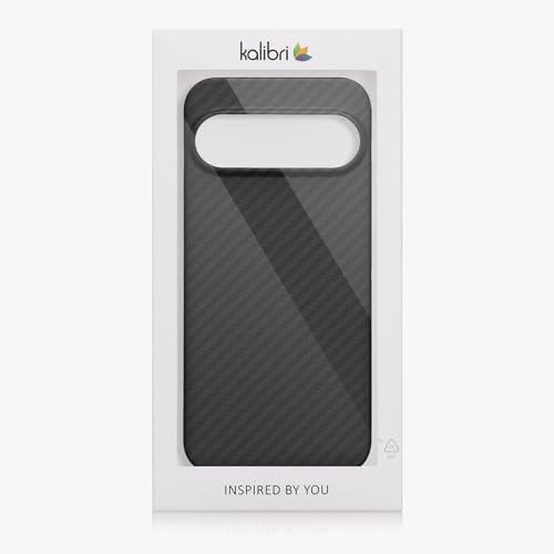 kalibri Aramid Fiber Case Compatible with Google Pixel 9 - Case Super Slim Strong Protective Phone Cover - Black Matte