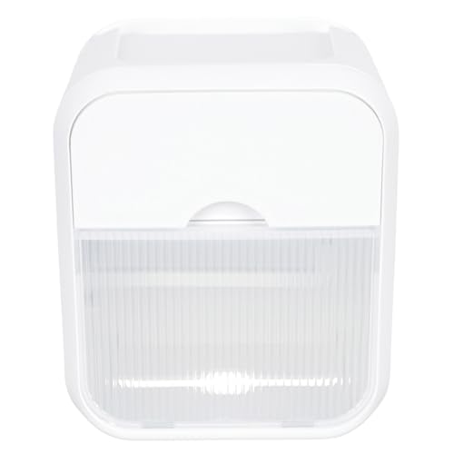 DECORNIJIA Dispensador de Papel Higiénico Montado Pared Caja Organizadora para Baño y Cocina Almacenamiento sin Perforaciones Diseño Compacto Blanco Soporte Práctico para Toallas y Papel