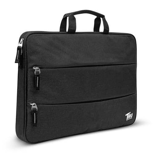Image of Laptop Sleeve /Pouch /Case /Bag with Handle & Two Front Accessory Pockets - Compatible with Apple, Dell, Lenovo, Asus, HP, Samsung, Mi, MacBook & Notebooks
