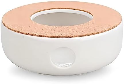 Ceramic Teapot Warmer, Teapot Heater, Tea Light Warmer, Suitable for Teapot and Mugs, 6 Inches (Candles not Included)