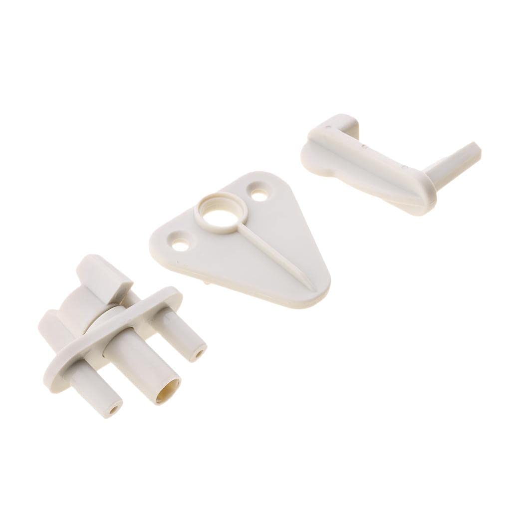 CLUB BOLLYWOOD®Marine Pontoon Boat Gray Gate Latch Fits 1" 1-1/8" and 1-1/4" Square Tubing|1 Piece Boat Gate Latch-picture-13