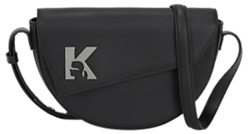 Sac Karl Lagerfeld Jeans Women Geo Saddle Bag en cuir noir