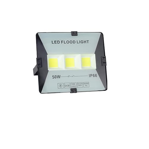 Luz De Inundación LED 50W 100W 200W 300W Luces Iluminación Exterior Foco Farola IP66 Pared Impermeable Pasillo, patio trasero(50W)