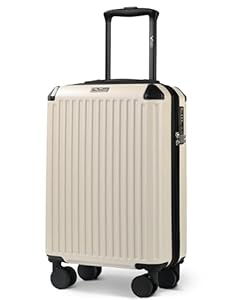 LUGG 20 Inch Sky Rover Lightweight Travel Carry On Suitcase, ABS, Water Resistant & TSA Lock - Easyjet Overhead (55x35x20cm)