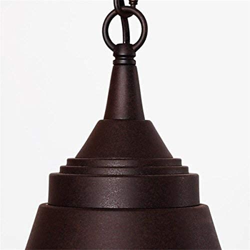 Lámpara de techo mediterránea para barra de cocina y comedor rústico con pantalla de metal domo 5
