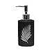 Douceur d'Wnętrze 1801306 Dozownik mydła, CERAMICZNE, czarny/srebrny, (0) 7,4x17,9CM