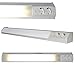 LED Unterbauleuchte Eck Leuchte Lampe mit 2 Steckdosen und Wippschalter 9W 74cm inkl. T8 Leuchtmittel austauschbar Lichtleiste Spiegel Küchen Schrank Büro