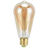 Zerodis Vintage Leichte LED -Glühbirne, 4W Dimmbare Helligkeit Warmes Licht mit E27 -Schraubenhaltern für Esszimmer Wohnzimmer Schlafzimmer Badezimmer Wandspiegel Tischlampe (GOLD)